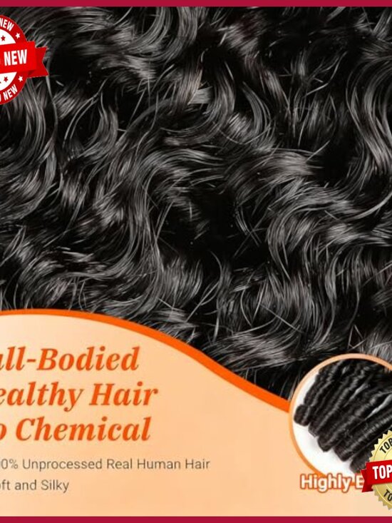 100% Unprocessed Brazilian Virgin Hair Extensions 18-22 Inch Water Wave main image 5